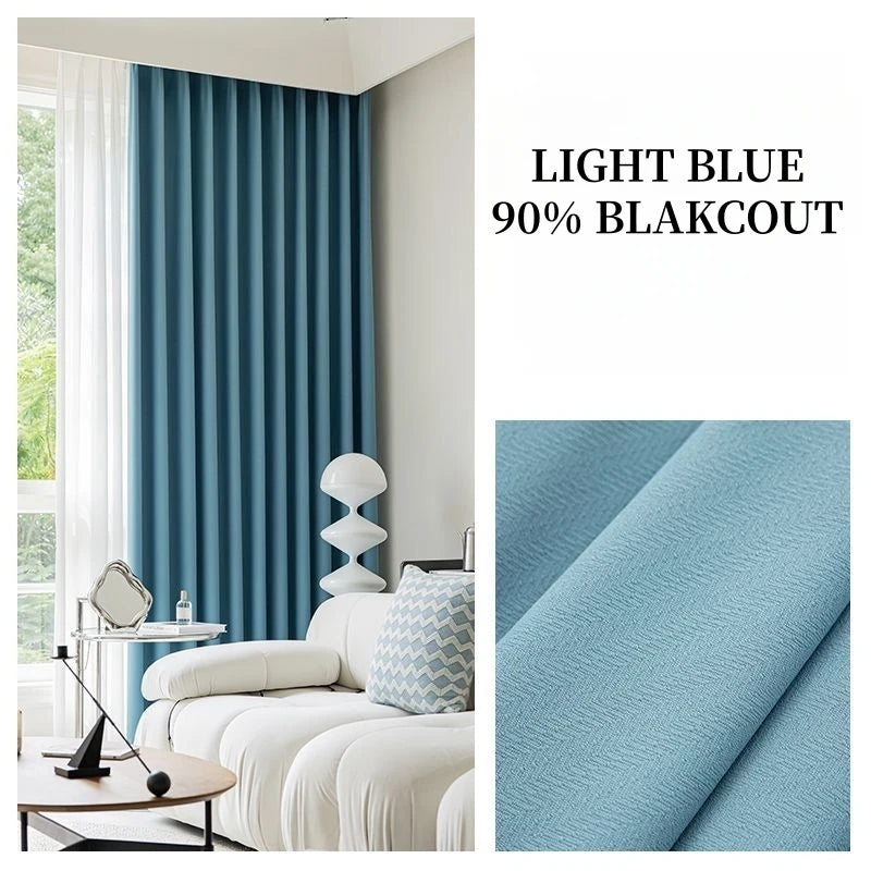 Rideau chenille occultant insonorisant luxe chambre salon moderne - vue 7 sur 9