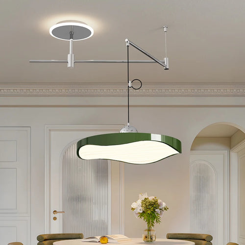 Lustre réglable salle à manger moderne LED éclairage bureau étude chambre - vue 5 sur 11