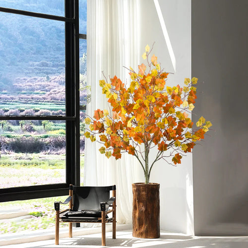 arbre d'érable artificiel avec feuilles d'automne pour décoration festive - vue 3 sur 6