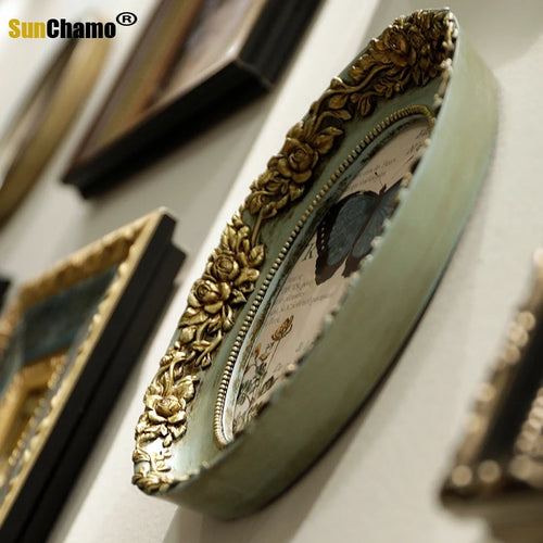 cadre photo rétro en bois pour décoration intérieure - vue 6 sur 16