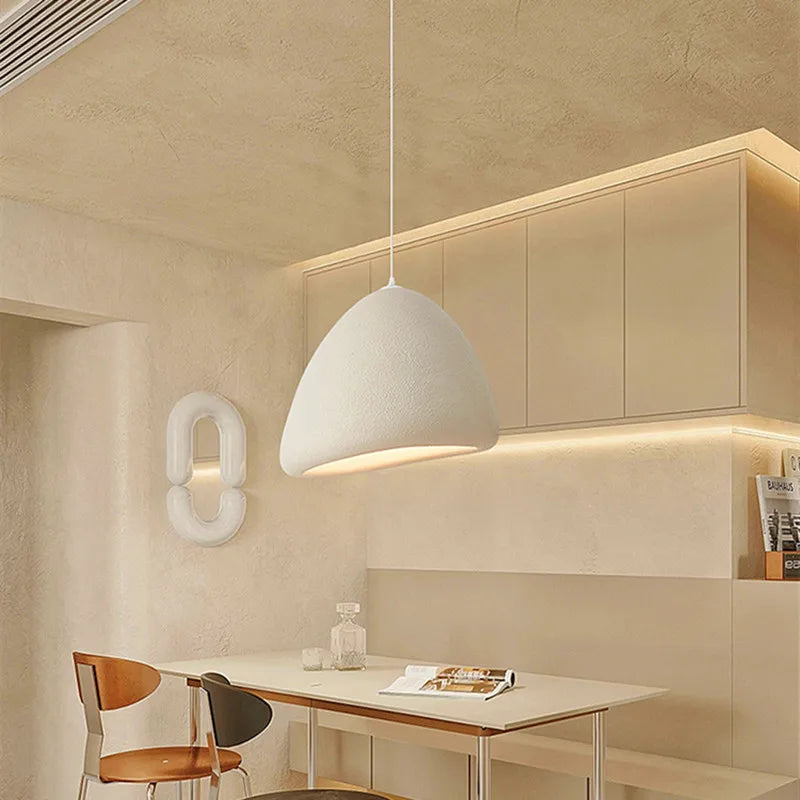 suspension à led style japonais wabi sabi moderne pour décoration intérieure - vue 4 sur 10