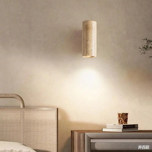 applique murale led en pierre naturelle avec gradation de température - vue 2 sur 8