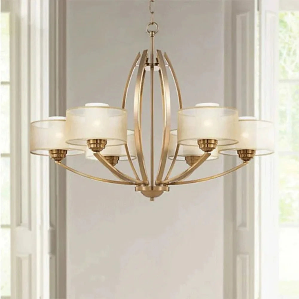 plafonnier led moderne de luxe nordique décoration maison - vue 2 sur 8