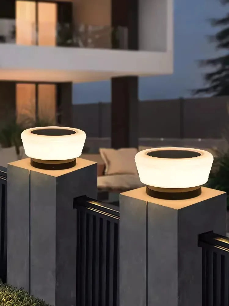 lampes solaires de jardin modernes pour extérieur villa - vue 2 sur 12