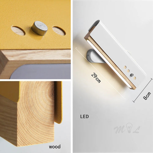 appliques murales en bois design art déco pour intérieur moderne - vue 7 sur 10