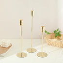 lot de 3 bougeoirs en métal décoration élégante pour mariage et fêtes