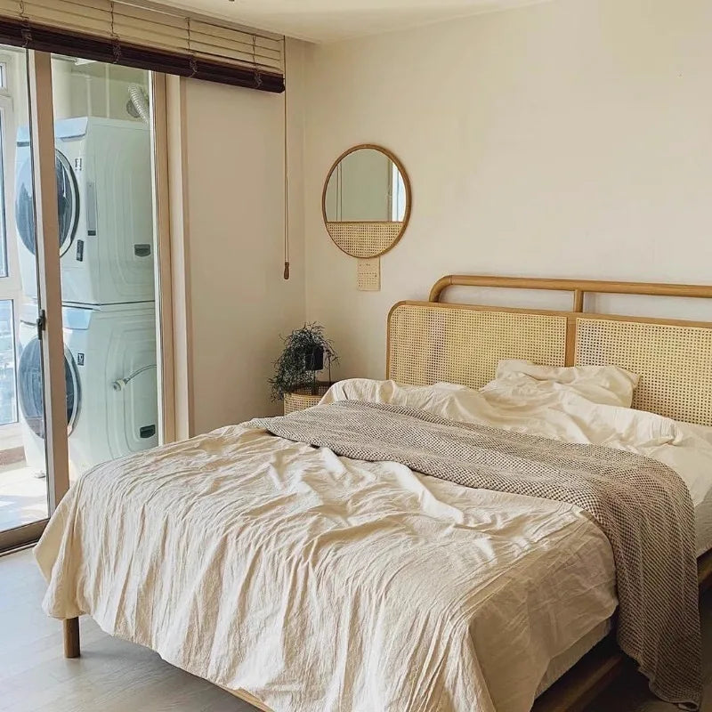 miroir de maquillage rétro style chinois suspendu décoratif pour intérieur - vue 3 sur 6
