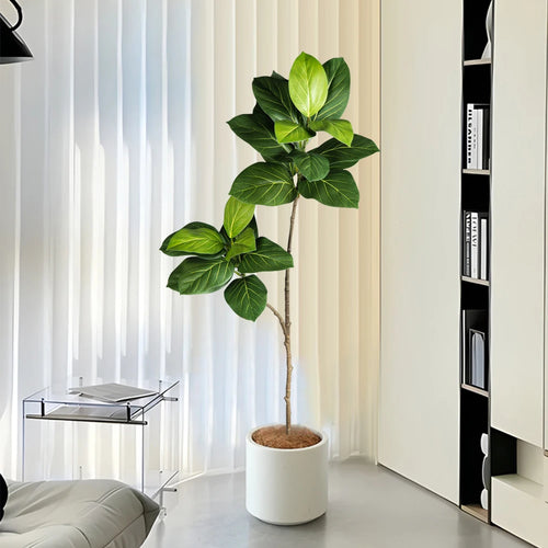 arbre artificiel ficus en plastique pour décoration tropicale - vue 3 sur 9