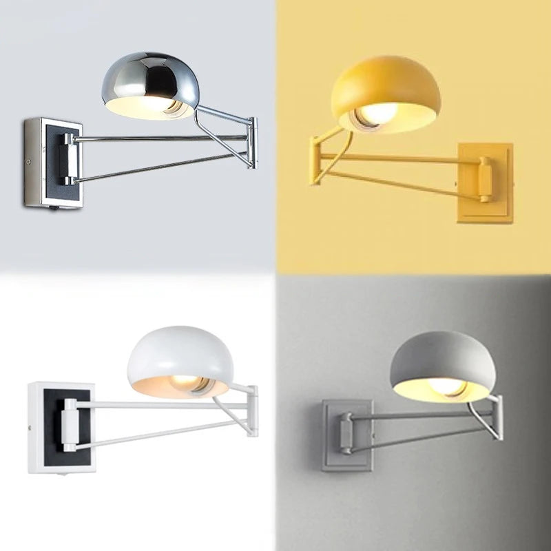 applique murale led moderne pliable et rétractable avec interrupteur - vue 3 sur 10