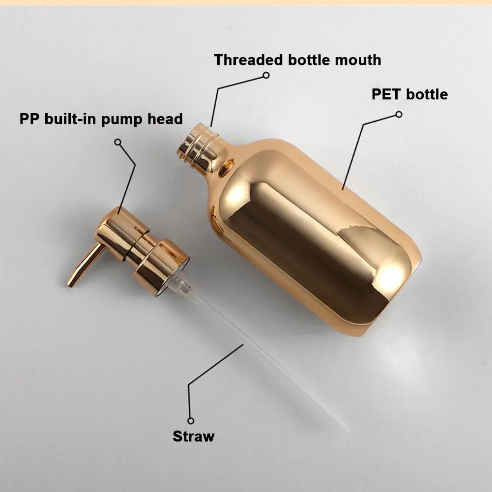bouteille rechargeable en plastique pour shampoing et gel douche - vue 3 sur 18
