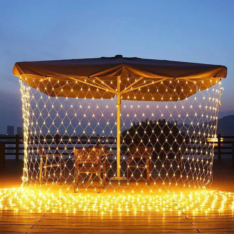guirlande lumineuse de noël à led solaire pour décoration festive - vue 4 sur 9
