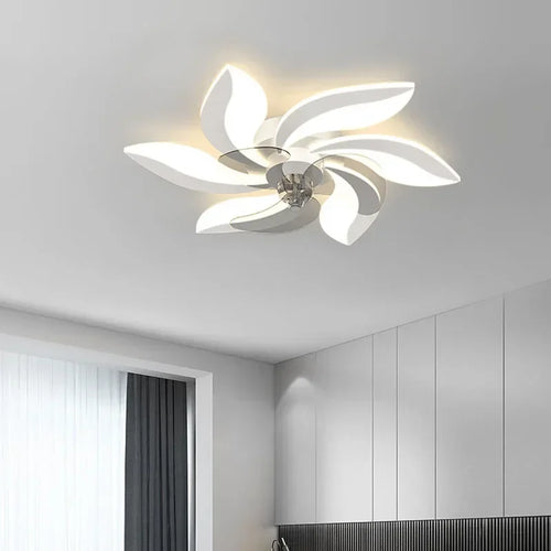 plafonnier ventilateur avec lumière et télécommande pour intérieur - vue 3 sur 8