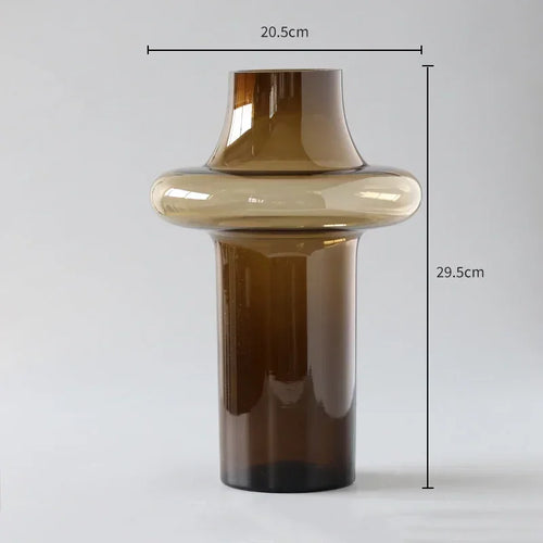 vase médiéval en verre pour fleurs séchées et composition florale - vue 10 sur 10