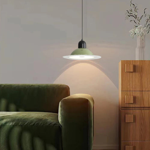 suspension led en métal avec lumière modifiable - vue 3 sur 17