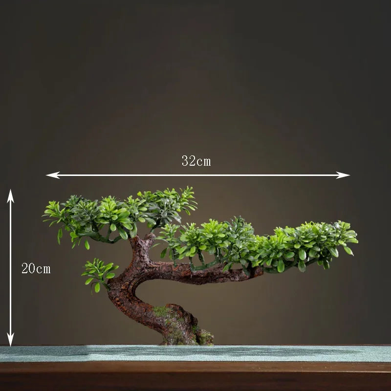 décoration intérieure faux arbre bonsaï style chinois pour intérieur et extérieur - vue 18 sur 22