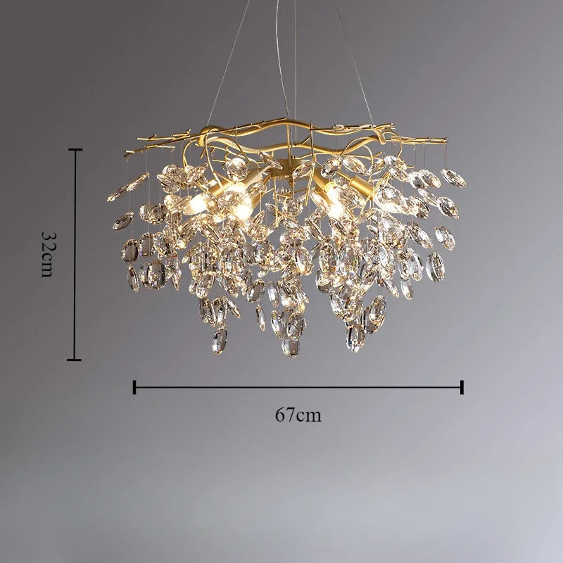 lustre en cristal de luxe pour un éclairage raffiné - vue 9 sur 9