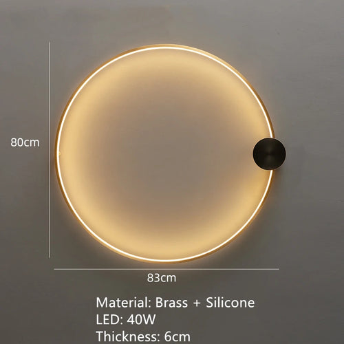 applique murale led en laiton style art déco pour intérieur moderne - vue 10 sur 23