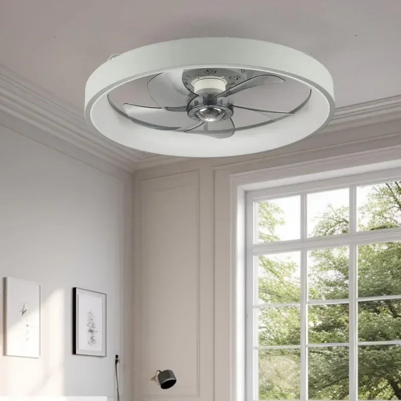 plafonnier silencieux avec lumière et ventilateur moderne - vue 8 sur 8