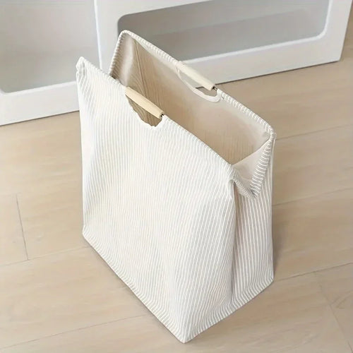 panier de rangement pliable grande capacité avec poignée - vue 5 sur 6