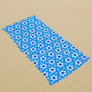 Serviette de plage microfibre motif floral vintage multiusage