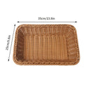 panier en osier mural organisateur de rangement tissé pour légumes