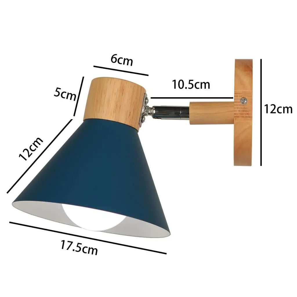 applique murale led en bois style nordique moderne - vue 20 sur 23
