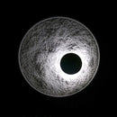 applique murale lune moderne en résine décorative à led