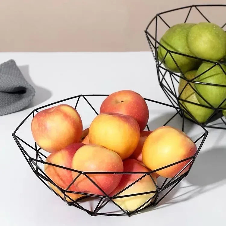 panier à fruits en métal pour rangement nordique et organisation - vue 4 sur 12