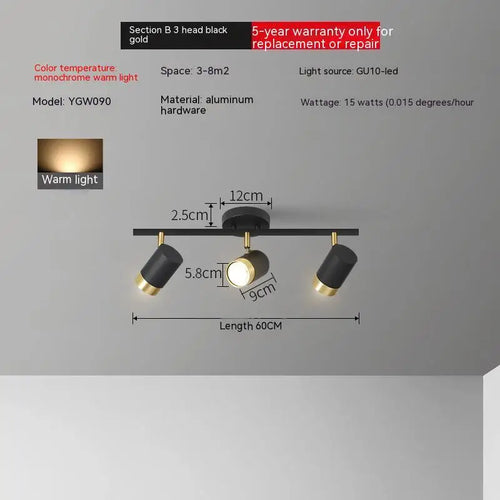 haoze gu10 led plafonniers maison magasin - vue 14 sur 17