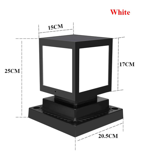 lanterne solaire colonne décorative pour jardin et extérieur - vue 13 sur 20
