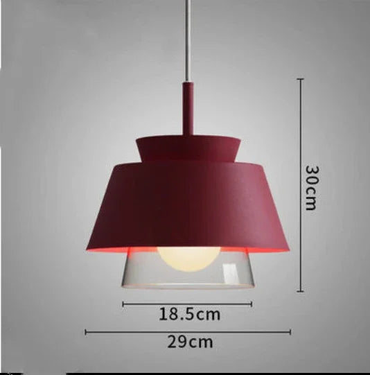 suspension en verre et fer style nordique pour intérieur décoratif - vue 10 sur 13
