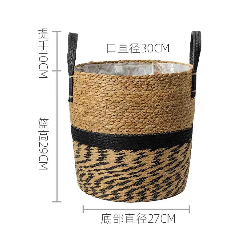 panier de jardinière en osier pour fleurs décoration jardin rangement - vue 13 sur 18