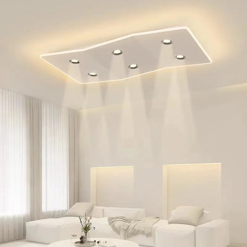 Plafonnier led moderne pour décor maison luminaire allée balcon - vue 5 sur 12