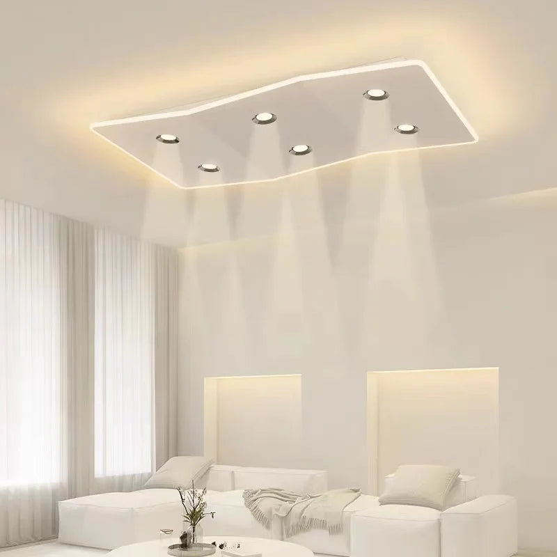 Plafonnier led moderne pour décor maison luminaire allée balcon - vue 5 sur 12