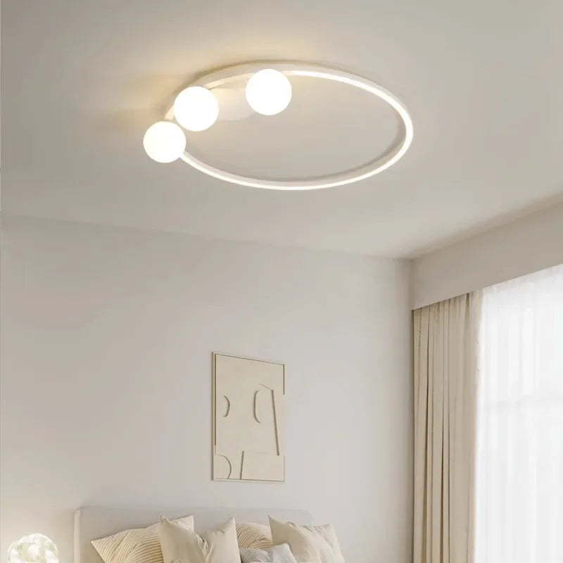 plafonnier led minimaliste moderne lustres éclairage luminaire - vue 2 sur 9