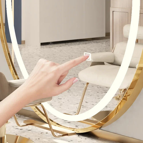 miroir lumineux moderne créatif en forme d'œuf - vue 3 sur 6