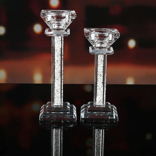 bougeoir en cristal haut de gamme pour décoration romantique - vue 7 sur 6