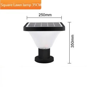 lampe solaire extérieure étanche pour jardin en aluminium - vue 14 sur 14