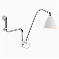Nordic Modern Minimalist Swing Bedroom, Living Room, Study, Personalized Adjustable E27LED Creative Iron Wall Lamp