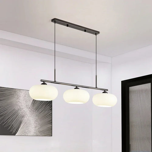 suspension LED en verre design nordique moderne décoratif - vue 3 sur 9