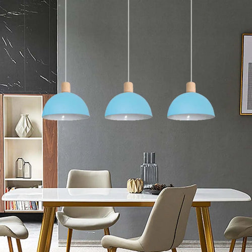 lustre nordique led en bois pour décoration maison - vue 7 sur 13