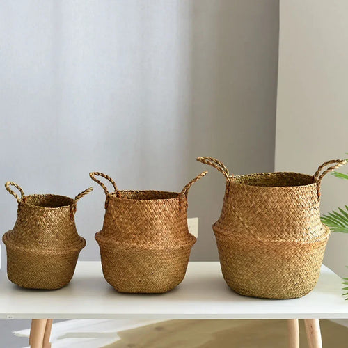 panier en osier pour rangement et décoration jardin - vue 4 sur 12