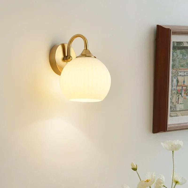 applique murale led en verre pour intérieur moderne - vue 4 sur 9