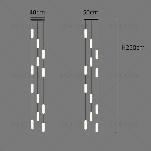 lustre à led moderne pour éclairage suspendu élégant - vue 12 sur 13
