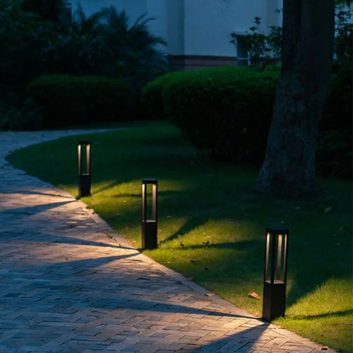 lampe d'extérieur moderne étanche en aluminium pour jardin - vue 4 sur 9