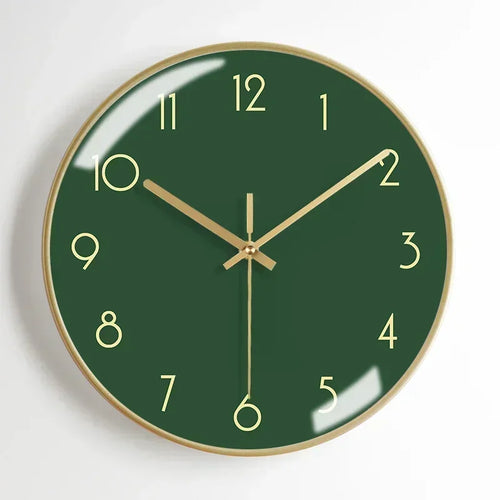 horloge murale moderne en métal esthétique et silencieuse - vue 17 sur 17