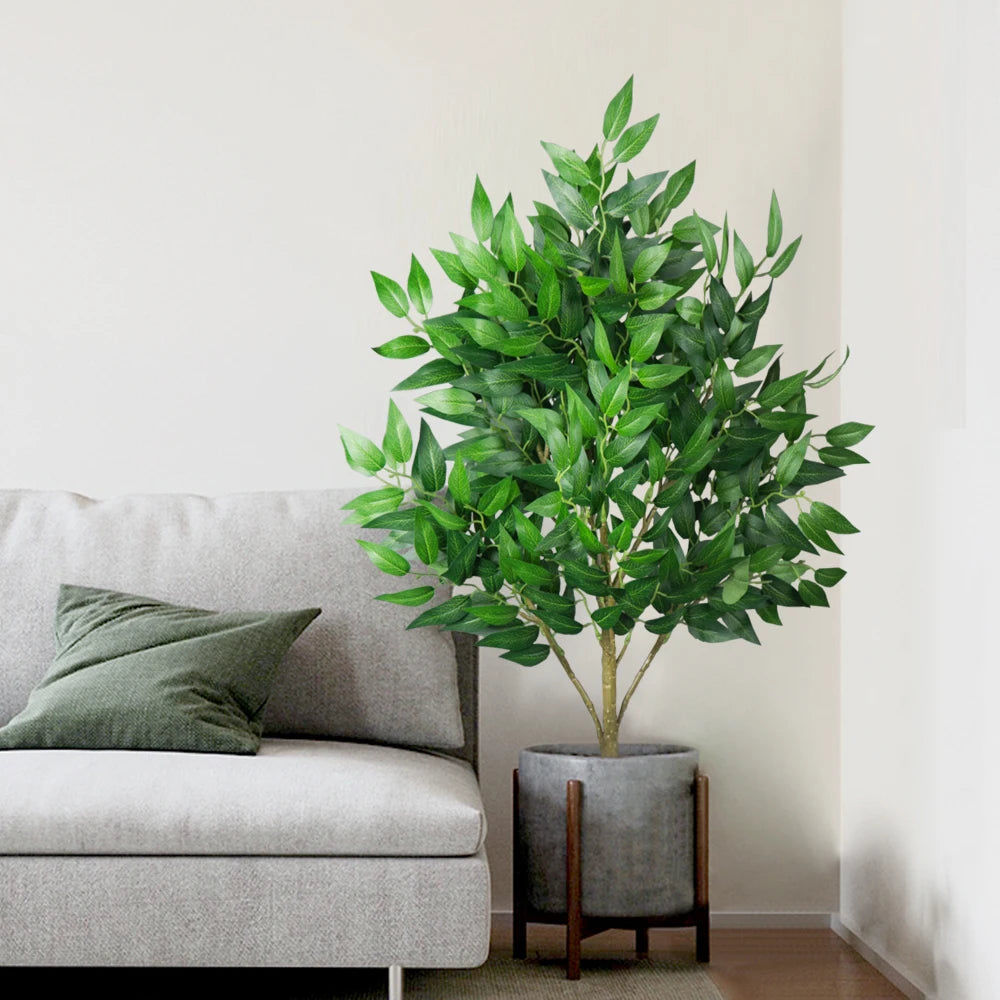 plantes artificielles eucalyptus saule tropical décoration intérieure et extérieure - vue 1 sur 9