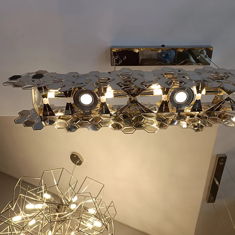 lustre minimaliste haut de gamme pour salle à manger moderne - vue 6 sur 6