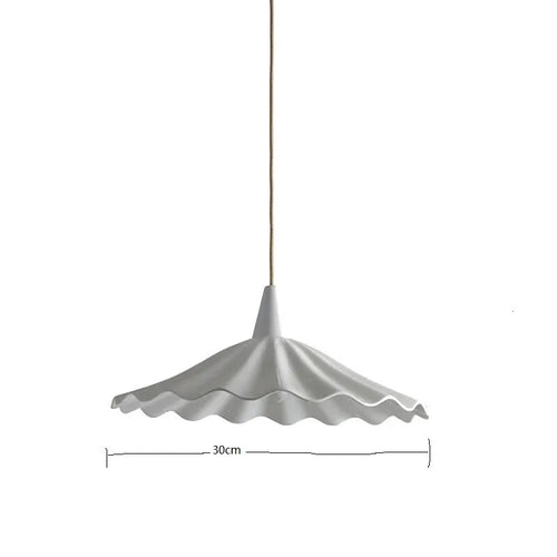Suspension design led papillon céramique et bois - vue 29 sur 30