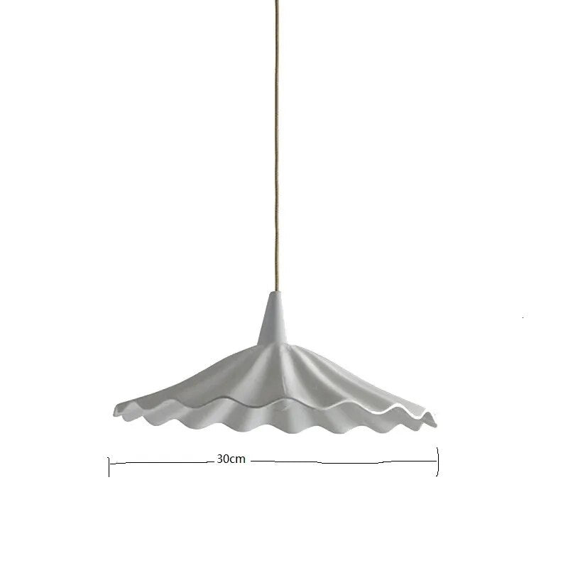 Suspension design led papillon céramique et bois - vue 28 sur 30